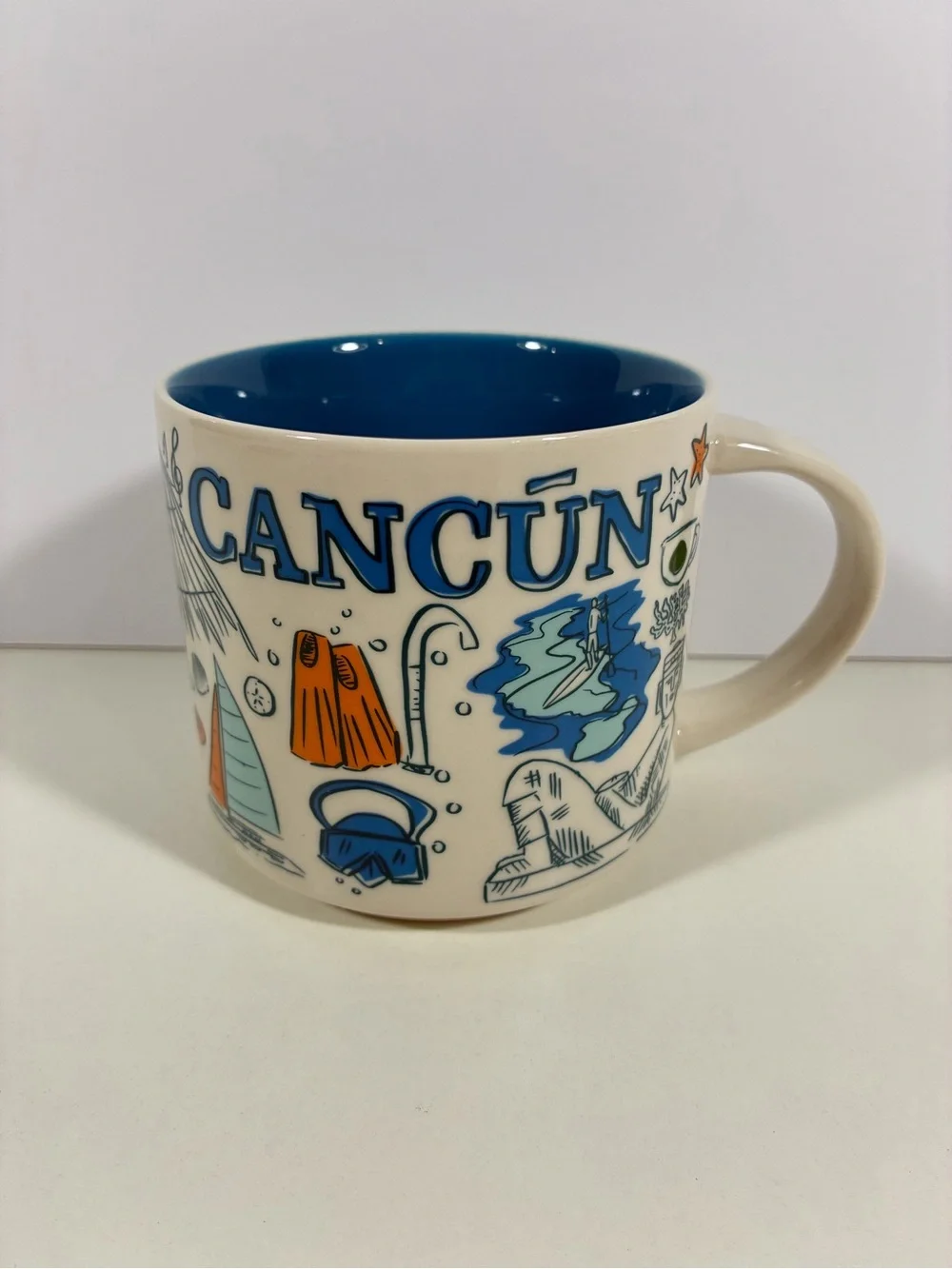 Starbucks Been There Series Cancun Coffee Mug 14 oz Across The Globe Collection